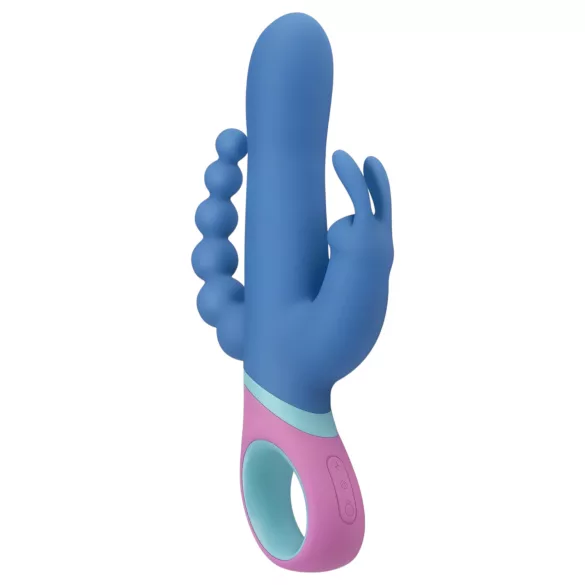 PMV20 Vice Double - Drehbarer, dreifacher Vibrator (blau)
