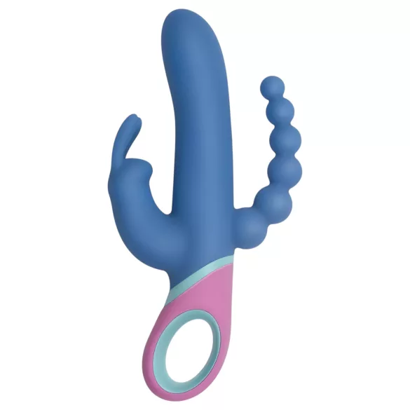 PMV20 Vice Double - Drehbarer, dreifacher Vibrator (blau)