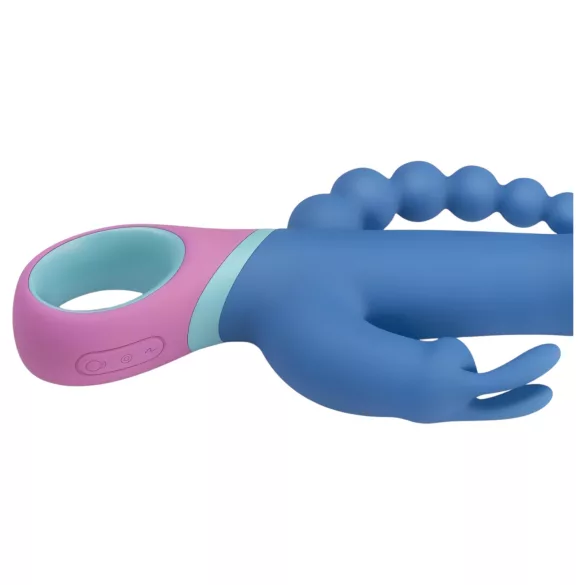 PMV20 Vice Double - Drehbarer, dreifacher Vibrator (blau)
