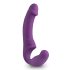 Easytoys - Wiederaufladbarer, lila Strap-On-Vibrator ohne Gurte
