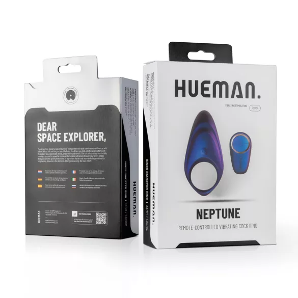 Hueman Neptune - wasserdichter vibrierender Penisring (lila)