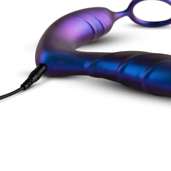 Hueman Black Hole - Analvibrator mit Penisring (lila)