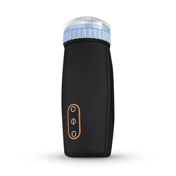 CRUIZR CM05 - Wiederaufladbarer Stoß-Saug-Masturbator (Schwarz-Blau)
