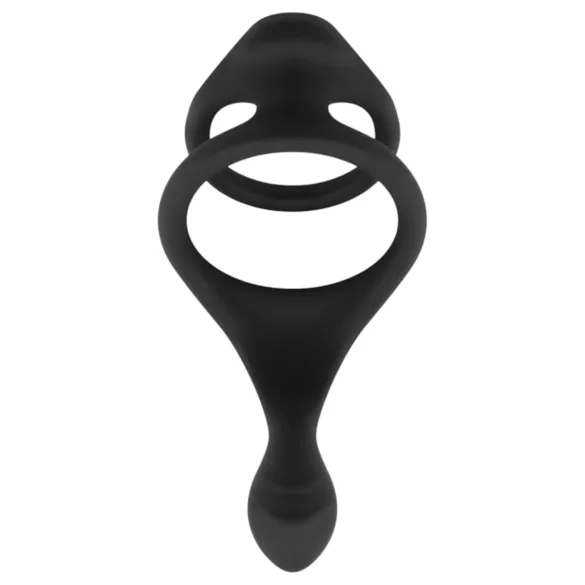 Easytoys Pleasure Ring - flexibler Penis- und Hodenring (schwarz)