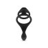Easytoys Pleasure Ring - Flexibler Penis- und Hodenring (schwarz)