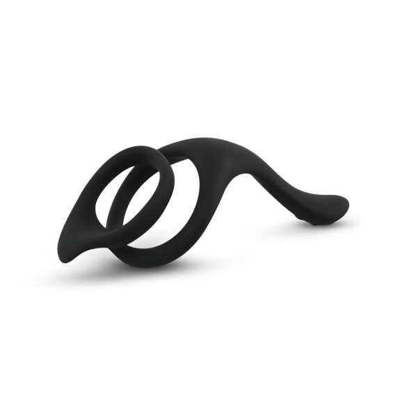 Easytoys Pleasure Ring - flexibler Penis- und Hodenring (schwarz)