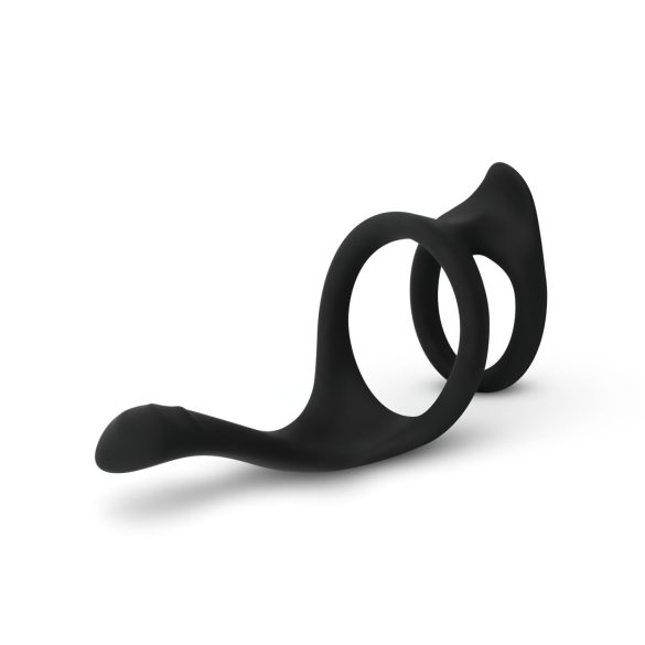 Easytoys Pleasure Ring - flexibler Penis- und Hodenring (schwarz)