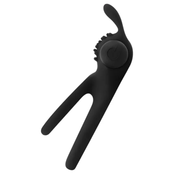 Easytoys Share Ring - vibrierender Penis- und Hodenring (schwarz)