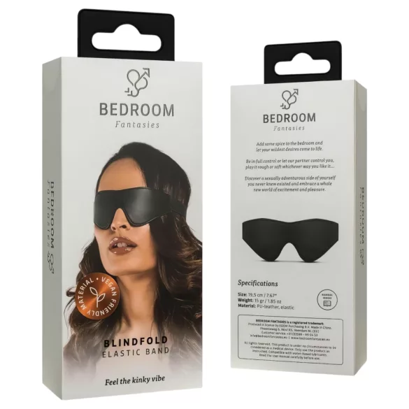 Bedroom Fantasies - Augenbinde in Lederoptik (schwarz)
