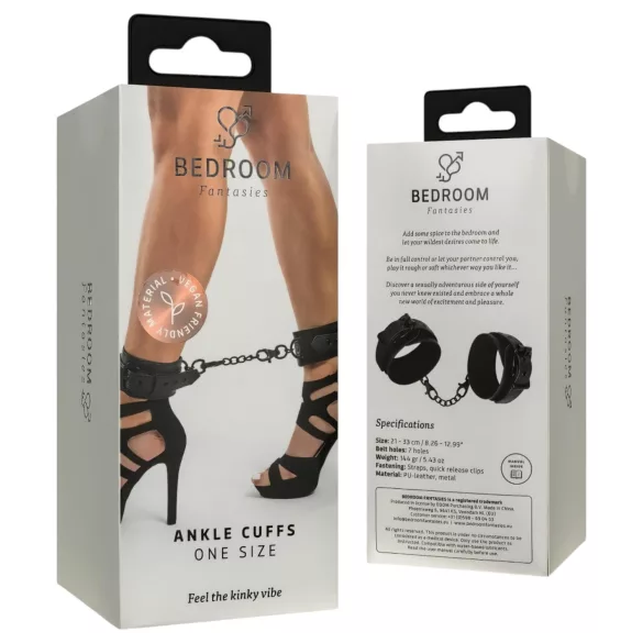 Bedroom Fantasies - Fußfessel mit Kette (schwarz)