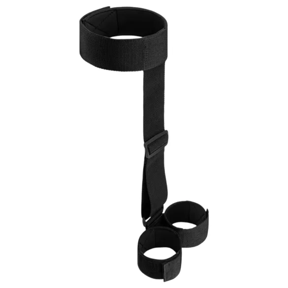 Bedroom Fantasien - weiches Halsband und Fesseln (schwarz)