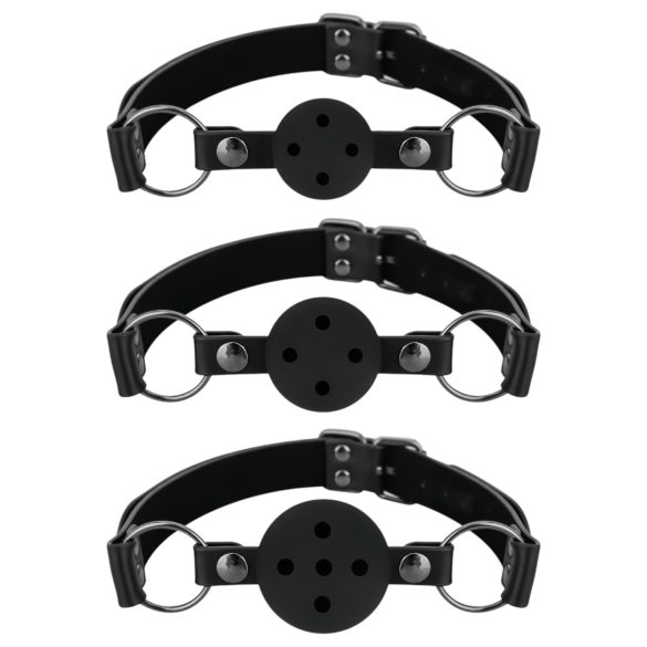 Bedroom Fantasien - Mundknebel-Set - 3er-Pack (schwarz)