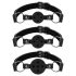 Bedroom Fantasien - Mundknebel-Set - 3er-Pack (schwarz)