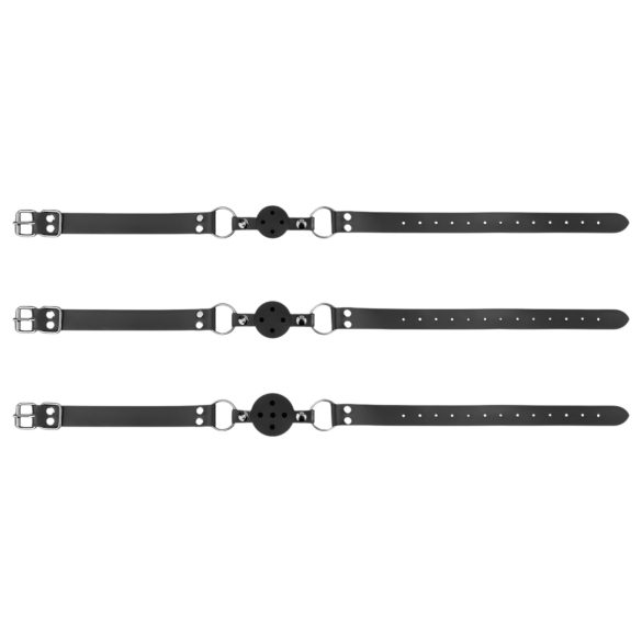 Bedroom Fantasies - Mundknebel Set - 3 Stk (schwarz)