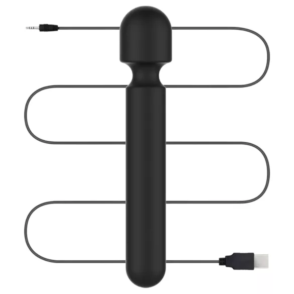 BLAQ - großer digitaler Massage-Vibrator (schwarz)