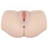 FWB - Lebensechter vibrierender Torso-Masturbator (natur)