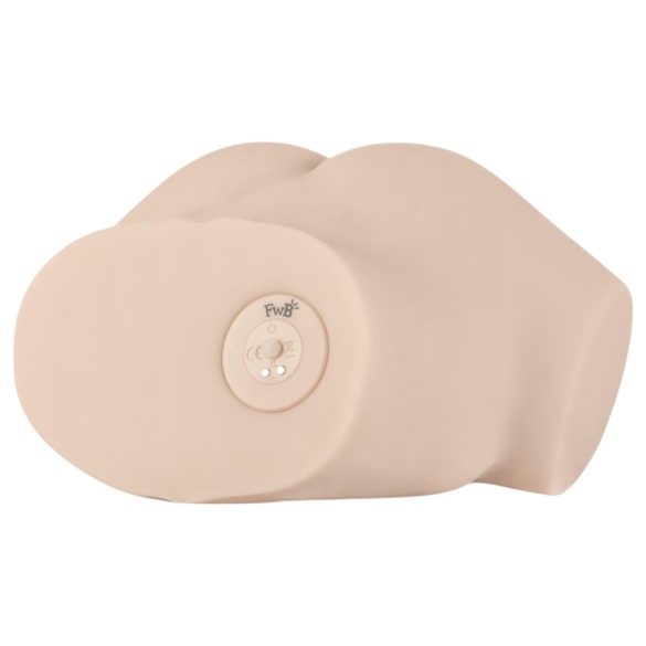 FWB - Lebensechter vibrierender Torso-Masturbator (natur)