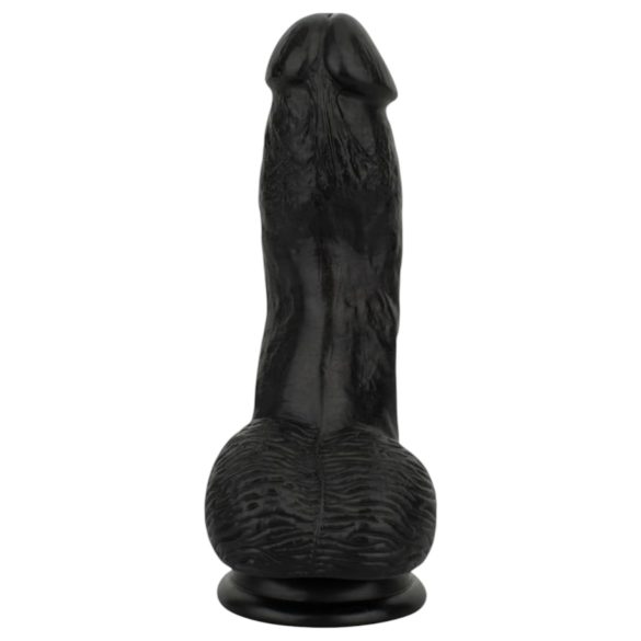 Easytoys - naturgetreuer Dildo mit Hoden - 12 cm (schwarz)
