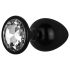 Easytoys Anal Kollektion - Anal Plug mit Stein - S (Schwarz)