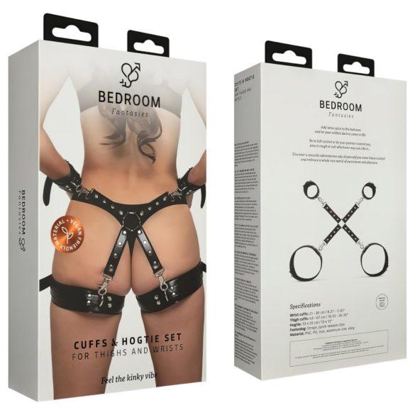 Bedroom Fantasies - Hand- und Oberschenkelmanschetten (schwarz)