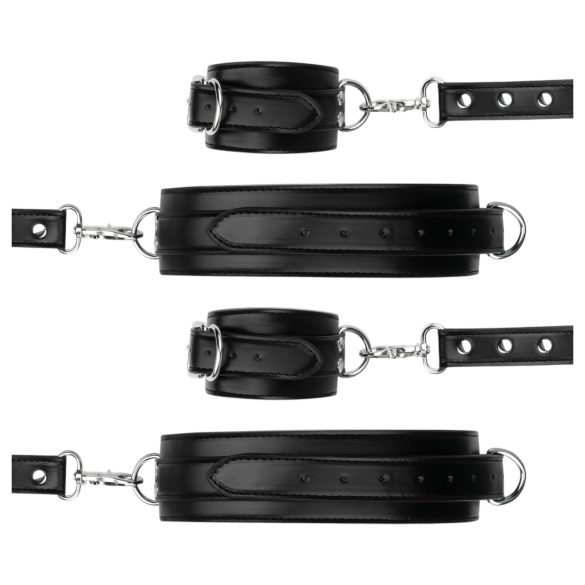 Bedroom Fantasies - Hand- und Oberschenkelmanschetten (schwarz)