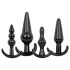 EasyToys - 4-teiliges Anal Plug Set (Schwarz)