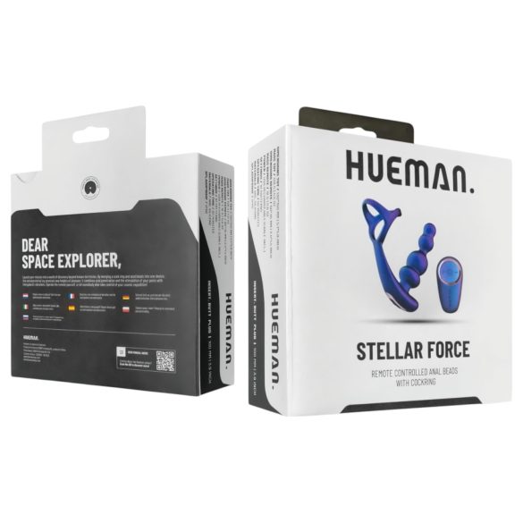 Hueman Stellar Force - Analvibrator und Penisring (lila)