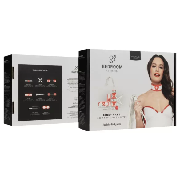 Bedroom Fantasies - 8-teiliges Schwester-Set (Rot-Weiß)