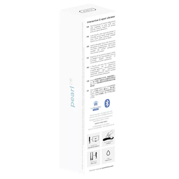 Kiiroo Pearl 2 - interaktiver, wasserdichter G-Punkt-Vibrator (blau)