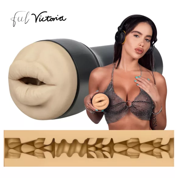 Kiiroo Victoria June - künstlicher Mund - PowerBlow-kompatibel (naturfarben)