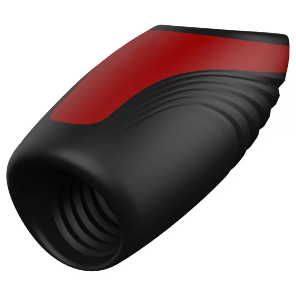 Dreamtoys Essentials - saugender, vibrierender Masturbator (schwarz)