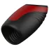 Dreamtoys Essentials - saugender, vibrierender Masturbator (schwarz)