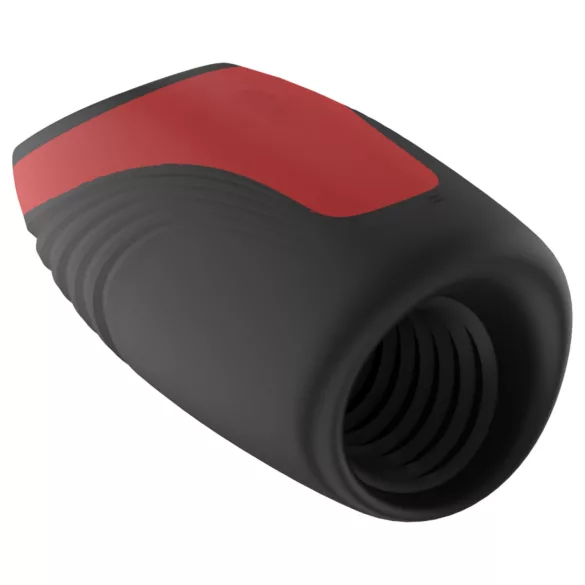 Dreamtoys Essentials - saugender, vibrierender Masturbator (schwarz)