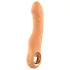 Glam - flexibler gerippter Vibrator (pfirsichfarben)