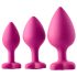Flirts Anal-Trainingsset - Anal-Plug-Set (3 Stk.) - Pink