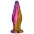 Glamour Glass - Farbiger, spitz zulaufender Glas-Analvibrator mit Radiofunktion
