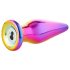 Glamour Glass - Farbiger, spitz zulaufender Glas-Analvibrator mit Radiofunktion