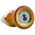 Glamour Glass - Farbiger, spitz zulaufender Glas-Analvibrator mit Radiofunktion