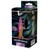 Glamour Glass - Farbiger, spitz zulaufender Glas-Analvibrator mit Radiofunktion