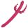 Dreamtoys Anywhere Vergnügen Vibe - Akku, 4-fach Vibrator (Pink)