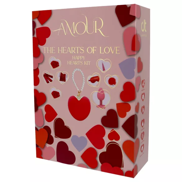 Dreamtoys Amour - Herzvibrator Geschenkset (rot)