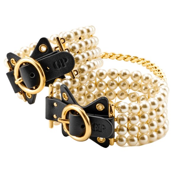 Allure - Perlen-Knöchelmanschette (Schwarz)