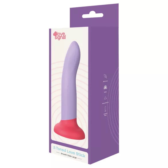 Dreamtoys Love Signal - zweifarbiges Silikon-Dildo groß (lila)