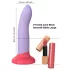 Dreamtoys Love Signal - zweifarbiges Silikon-Dildo groß (lila)