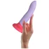 Dreamtoys Love Signal - zweifarbiges Silikon-Dildo groß (lila)