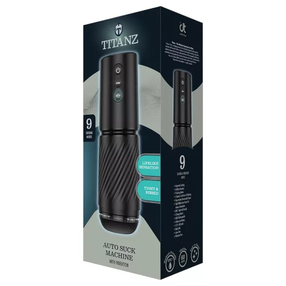 Titanz Auto Suck - automatischer Masturbator (schwarz)