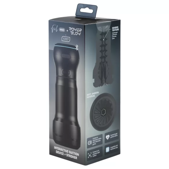 Kiiroo PowerBlow + Feel Pocket Taschenmasturbator (schwarz)