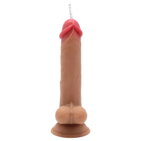 Kiotos Cox Power - vibrierender spritzender Dildo mit Fernbedienung (naturfarben)