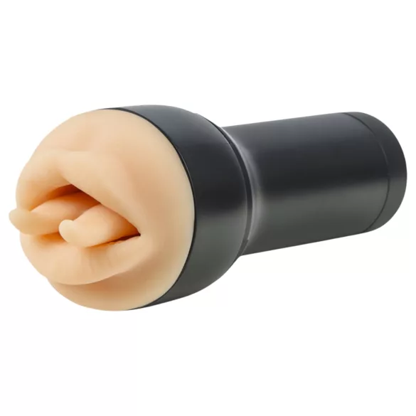 Kiiroo Feel Leigh Raven - Mundmasturbator mit gespaltenem Zungenansatz (naturfarben)