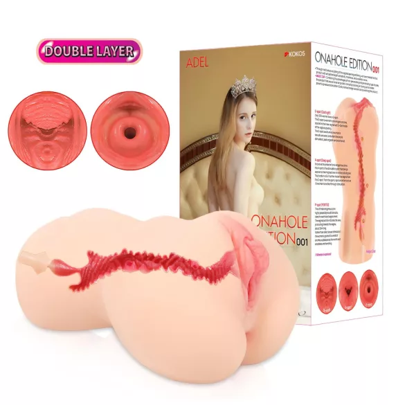 Kokos Onahole 001 XL - realistische Masturbator-Vagina (hautfarben)